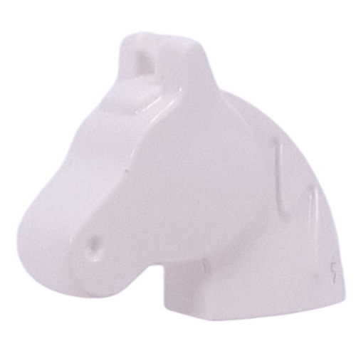 Animal Body Part, Horse Head (Toy Horse) [Plain] (White)