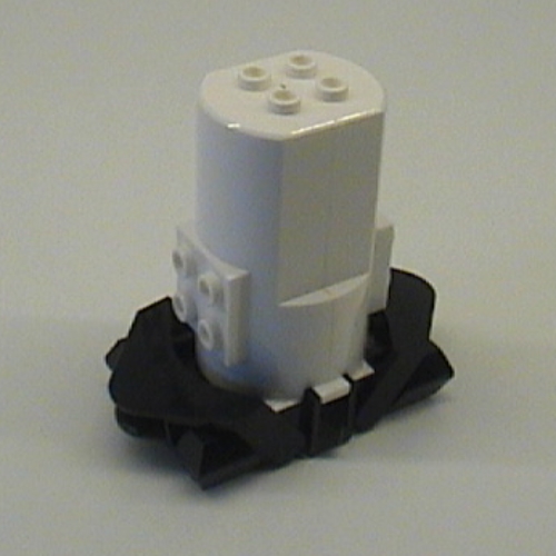 Motor, Monorail 9V with Long Couplings [Complete Assembly] (White)