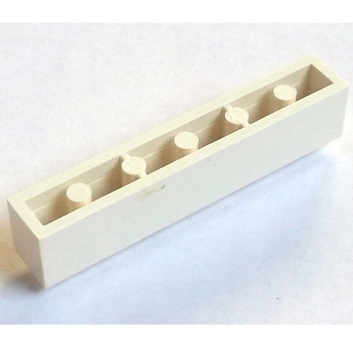 Brick 1 x 6 with Bottom Tubes and 2 Lowered Cross Supports (White)