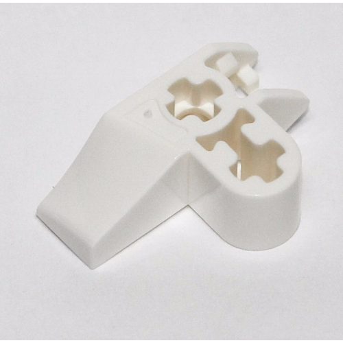 Technic Axle Connector 2 x 3 Perpendicular with Catch (White)