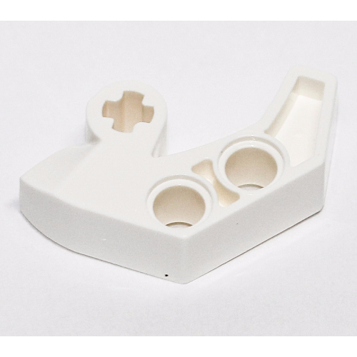 Technic Axle and Pin Connector 2 x 4 Double Sloped (White)