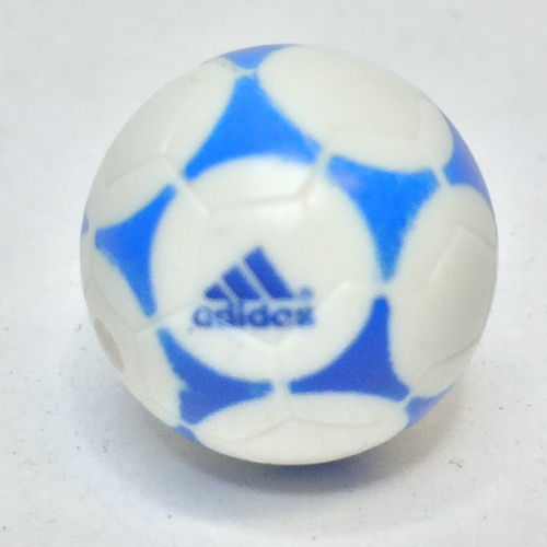 Sports Soccer / Basket Ball with Adidas Blue Print (White)