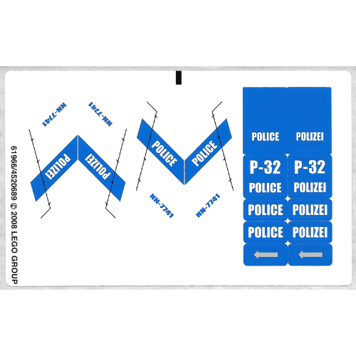 Sticker Sheet for Set 7741-1 ([No Color/Any Color])