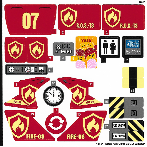 Sticker Sheet for Set 60216-1 ([No Color/Any Color])