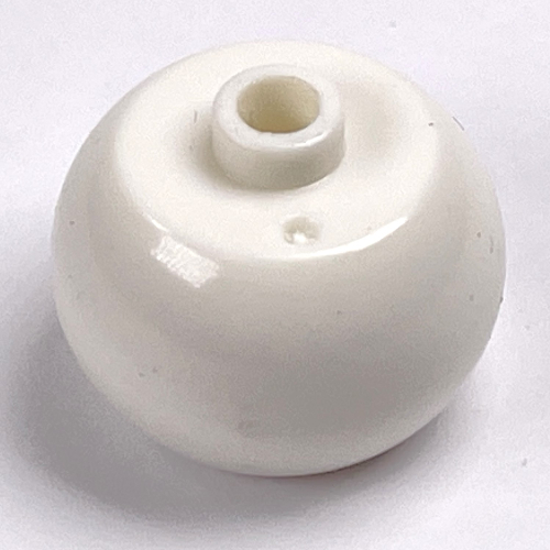 Pen Bead, Round Orb (White)