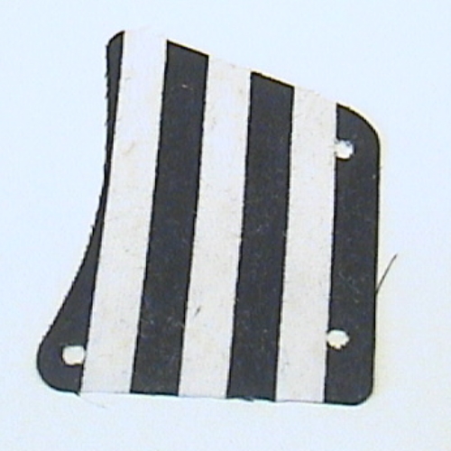 Sail, 9 x 11, with 3 Holes and Black Stripes Print (White)