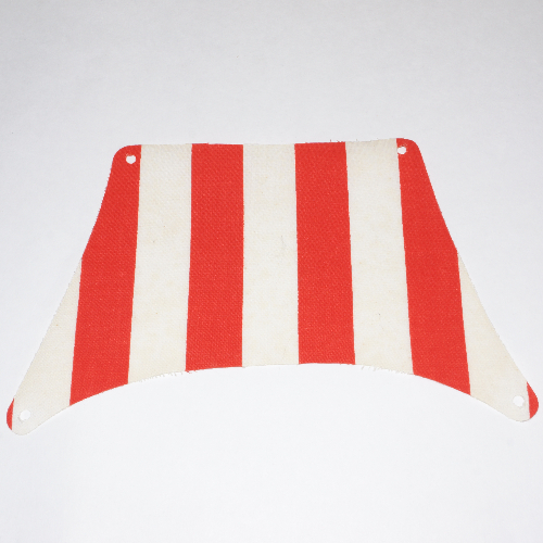 Sail, Top, 27 x 17 with Red Thick Stripes Print (White)