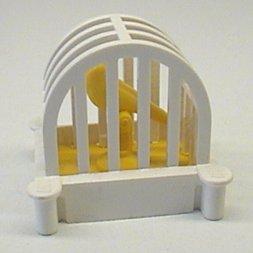 Belville / Fabuland, Animal / Creature Accessory, Birdcage with Yellow Bird (White)