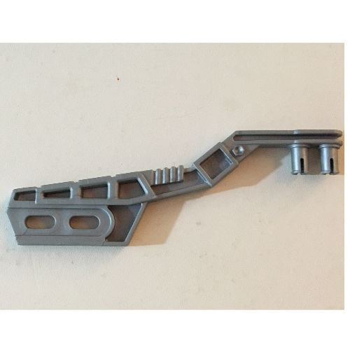 Large Figure Hockey Stick with 2 Pins, 2 oval holes in blade (Pearl Light Gray)