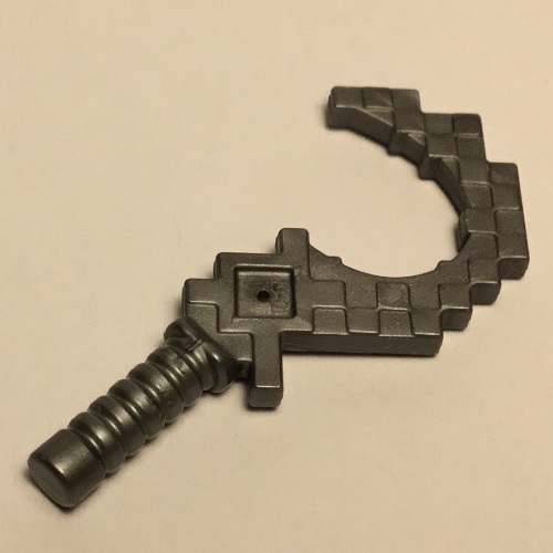 Weapon Sickle, Pixelated (Flat Silver)