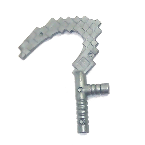 Weapon Scythe, Pixelated (Flat Silver)