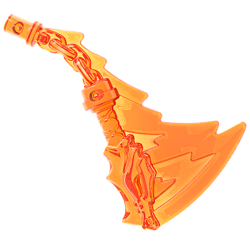 Weapon Nunchucks with Trailing Effect (Trans-Orange)