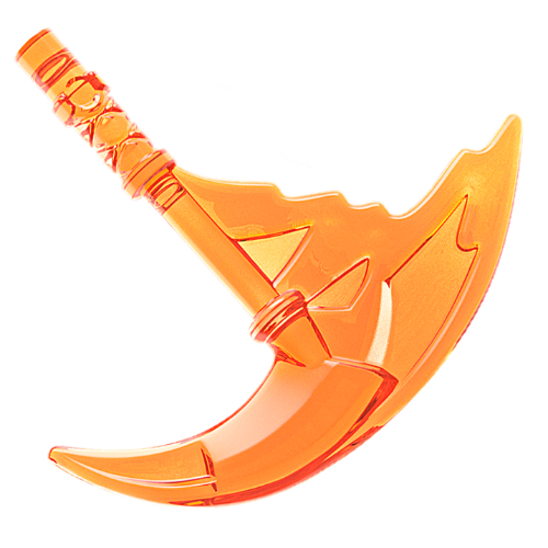 Weapon Sickle with Trailing Effect (Trans-Orange)