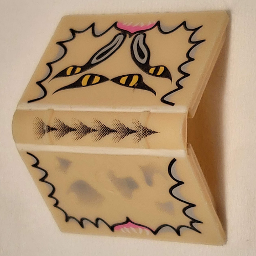 Book 2 x 3 with Four Eyes Print (Tan)