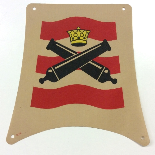 Sail, Square, 25 x 25 with Crossed Cannons Print (Tan)