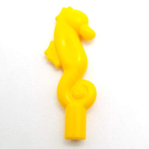 Animal, Sea Life Set, Seahorse with Bar (Bright Light Orange)