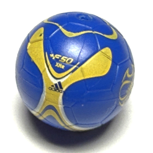 Sports Soccer / Basket Ball with Adidas Yellow Print (Dark Blue-Violet)