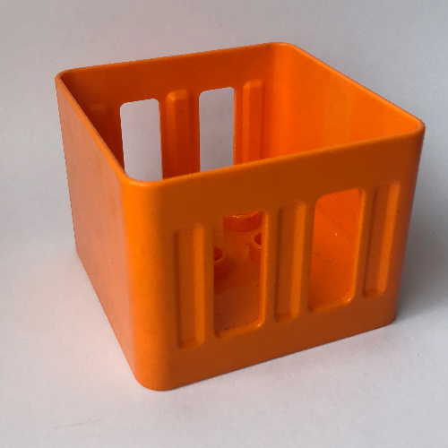 Duplo Box 4 x 4 x 2 1/2 (Orange)
