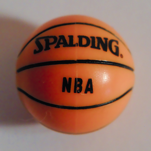 Sports Basketball with 'SPALDING NBA' Print (Orange)