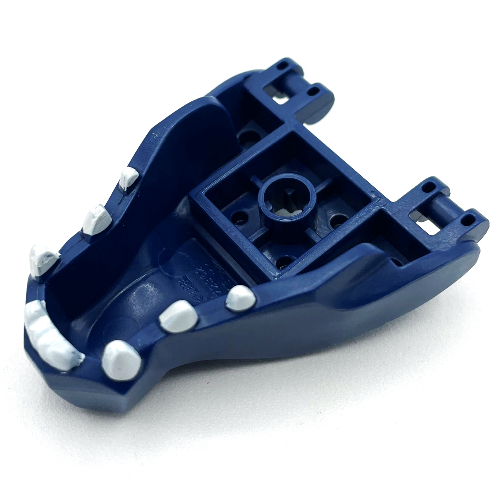 Creature Body Part, Dragon Head Upper Jaw with White Teeth Print (Dark Blue)