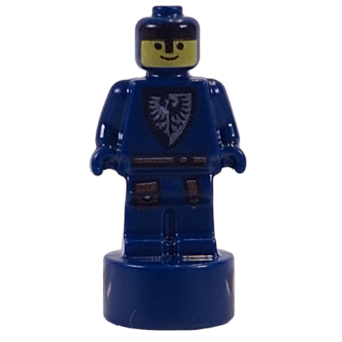 Minifig Trophy Statuette, Black Falcon Knight/Soldier Print (Dark Blue)