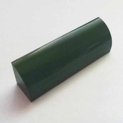 Brick Curved 1 x 4 x 1 (Dark Green)