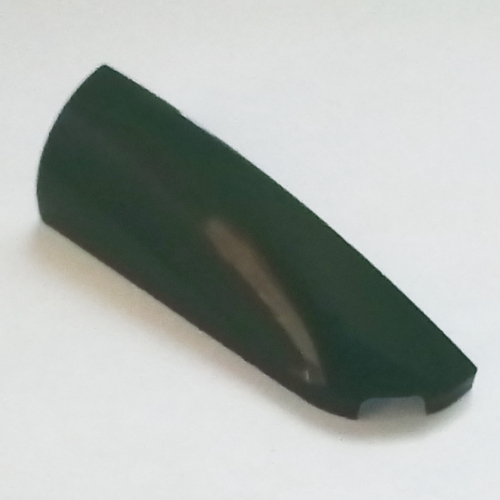 Brick Round, Curved Double 1 x 4 with Stud Notch Right (Dark Green)