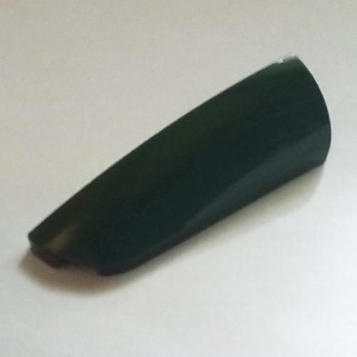 Brick Round, Curved Double 1 x 4 with Stud Notch Left (Dark Green)