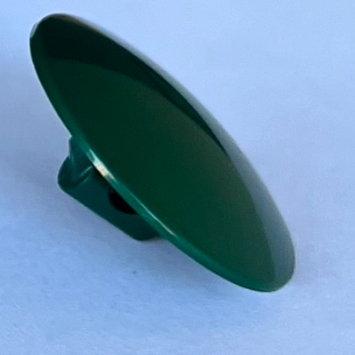Shield Round Bowed [Plain] (Dark Green)