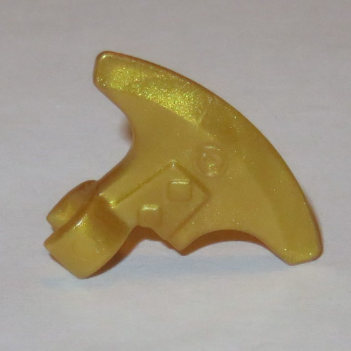 Weapon Axe Head, Clip-on (Viking) [Thin Clip] (Pearl Gold)