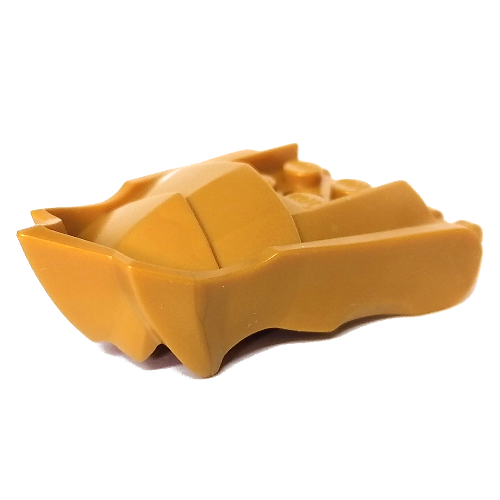Creature Body Part, Dragon Head Lower Jaw with Pointy Chin (Pearl Gold)