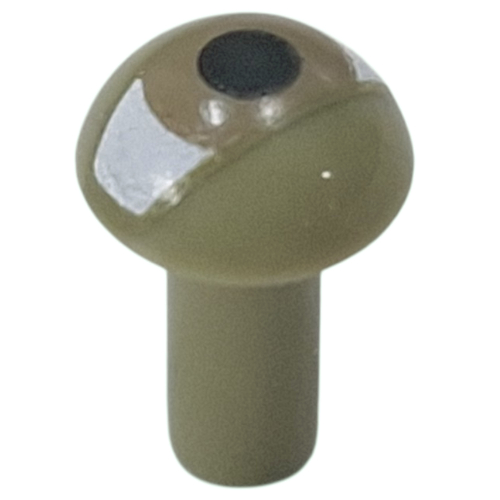 Bar 1L with Rounded End with Black Eye, White Sides Print (Olive Green)