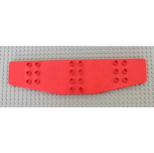 Duplo Airplane / Jetliner Wings 4 x 16 x 1/2 (Red)
