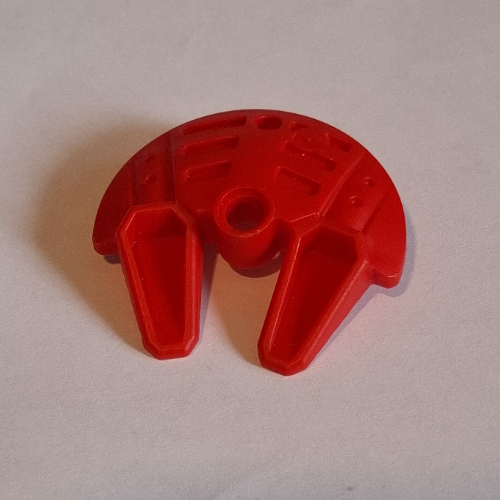 Large Figure Shield 5 x 5 with Dual Scoop Prongs (Red)