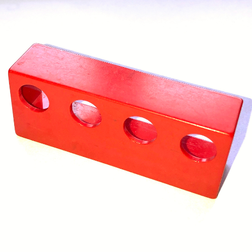 Duplo Railing with Circle Openings (Red)