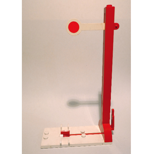 Train Signal Post (Red)