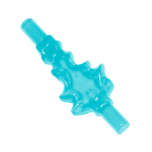 Wave / Power Burst / Flame, Bolt Small with Bar Ends (Trans-Light Blue)