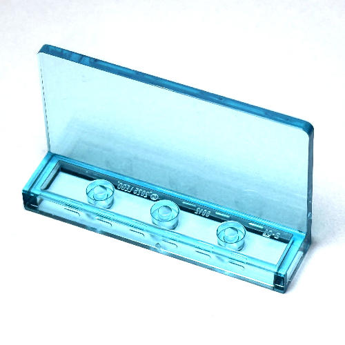 Panel 1 x 4 x 2, No Studs (Trans-Light Blue)