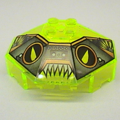 Windscreen 6 x 6 Octagonal Canopy with Axle hole and Stingray Print (Trans-Neon Green)
