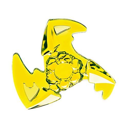 Weapon Throwing Star / Shuriken with Trailing Effect (Trans-Neon Green)