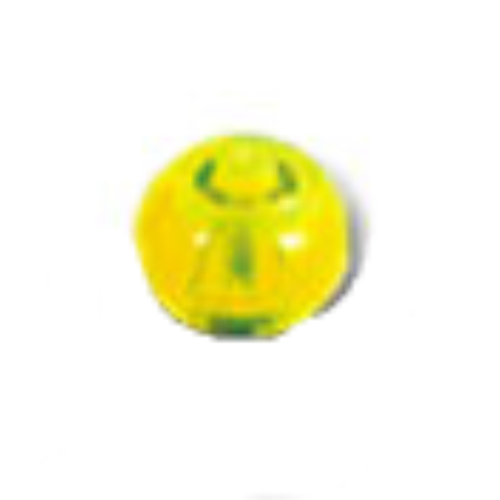 Pen Bead, Round Orb (Trans-Neon Green)