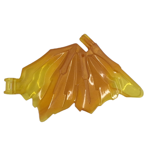 Creature Body Part, Wing, Crystalized with Marbled Pearl Gold Pattern (Trans-Yellow)