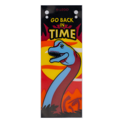 Banner, 'GO BACK IN TIME', Dinosaur Print (Trans-Clear)