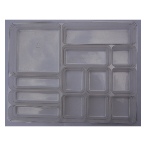 Storage / Sorting Tray, Dacta, 13 Compartment for Dacta Small Bin (Trans-Clear)