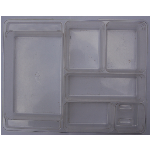 Storage / Sorting Tray, Dacta, 6 Compartment for Dacta Small Bin (Trans-Clear)