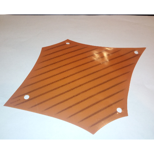 Sail, 17 x 24 with Reddish Brown Lines Print (Dark Orange)