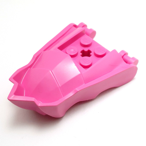 Creature Body Part, Dragon Head Lower Jaw with Pointy Chin (Dark Pink)
