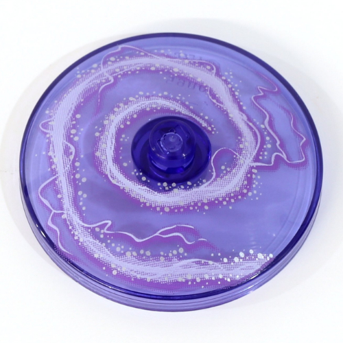 Dish 4 x 4 Inverted [Radar] with Swirl Electrical Print (Trans-Purple)