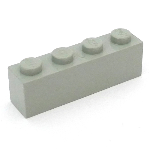 Brick 1 x 4 with Bottom Tubes, Lowered Center Cross Support (Light Gray)