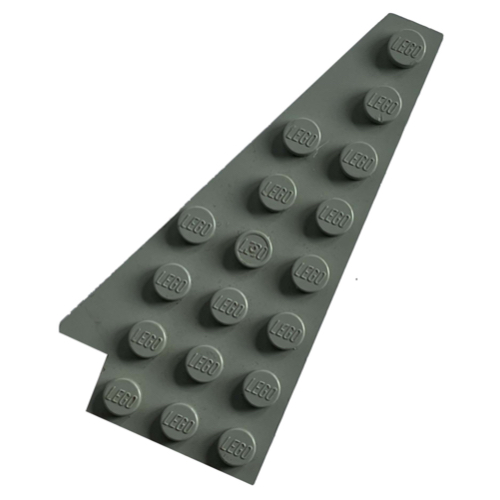 Wedge, Plate 8 x 4 Wing Left without Underside Stud Notch (Light Gray)